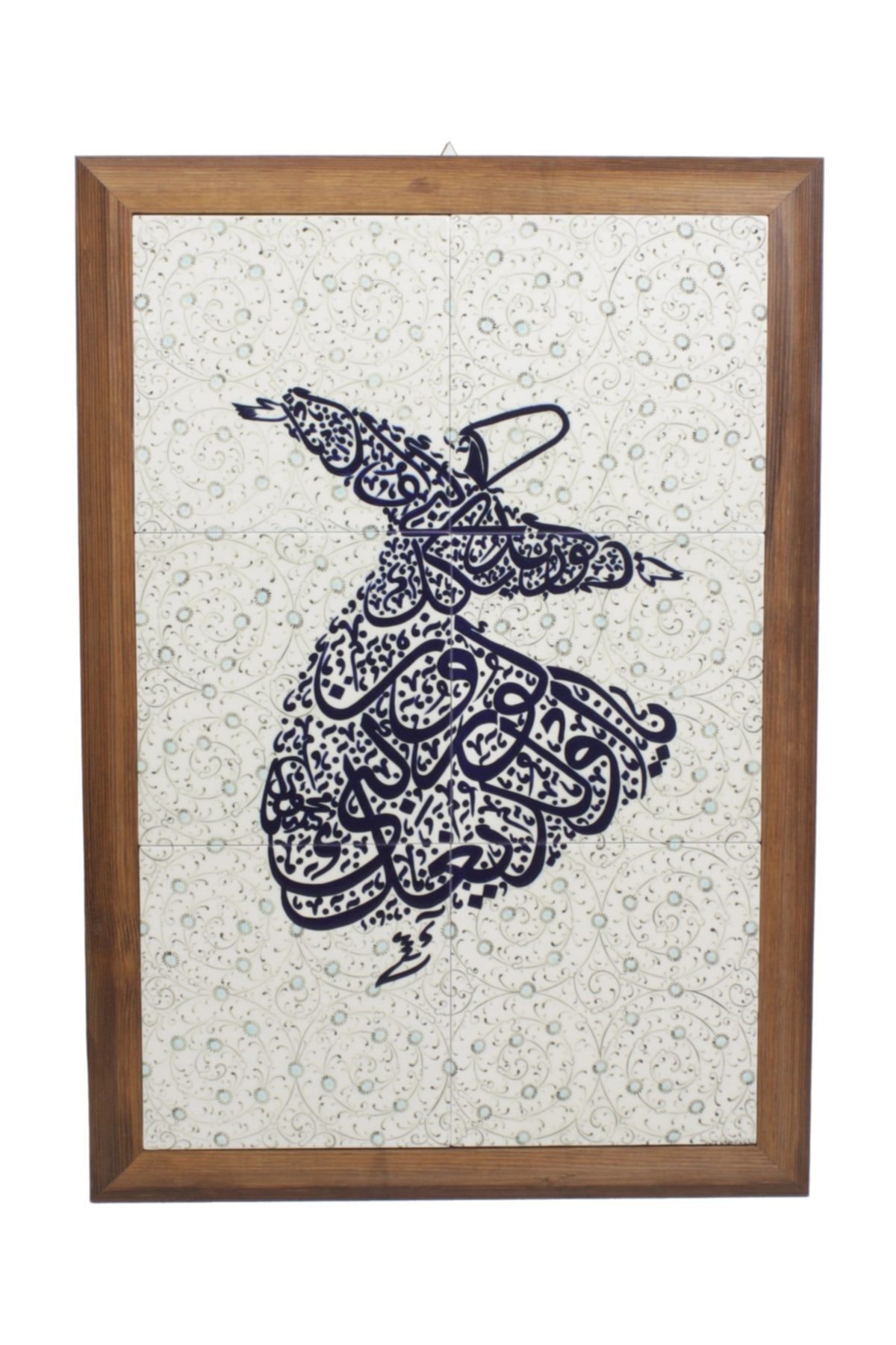 Haliç Zemin Semazen Dekorlu Çini Seramik Tablo 50x70cm